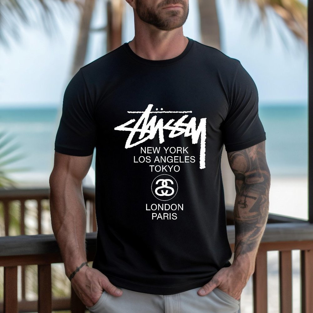 Stussy World Tour T-shirt 2-sides Unisextee